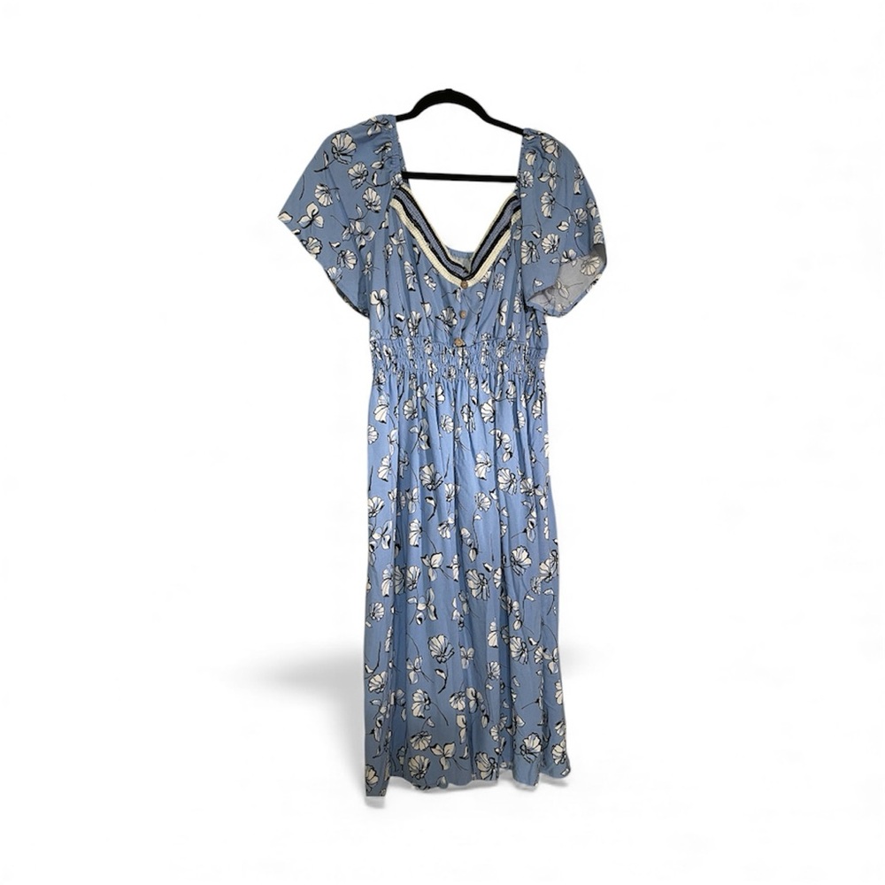 Floral Blue Dress